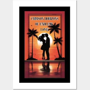 "Crimson Horizons of Endless Love" Posters and Art